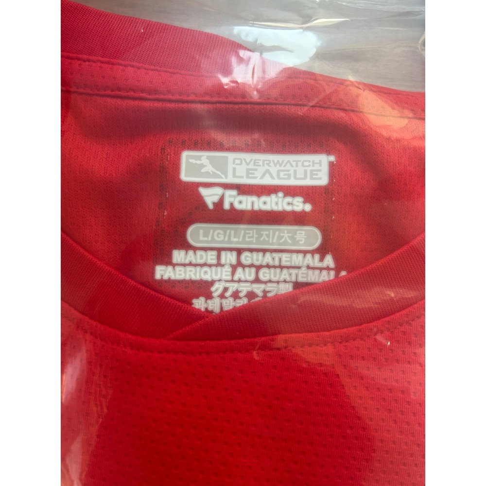 NWT Overwatch League Toronto Defiant Jersey Mens Large Red Esports Gaming Shirt - Picture 5 of 5